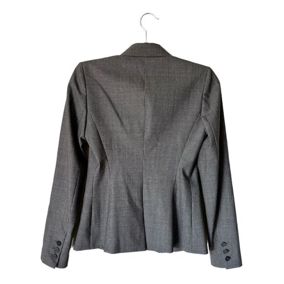 Theory Wool Gray Blazer Jacket Slim Fit Size 0 - Picture 3 of 8